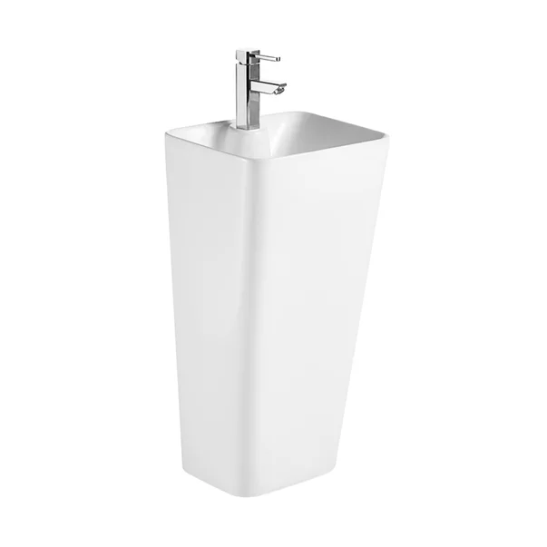 Lavoar freestanding Fluminia Porthos alb 43 cm [1]