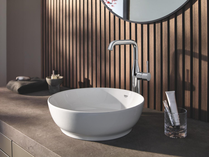 Lavoar Grohe 103560SH00, Essence, pe blat, 450 mm, fara preaplin, AquaCEramic, HyperClean, alb [23]