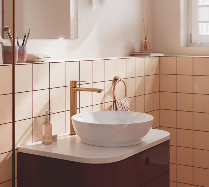 Lavoar Grohe 103560SH00, Essence, pe blat, 450 mm, fara preaplin, AquaCEramic, HyperClean, alb [17]