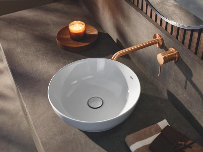 Lavoar Grohe 103560SH00, Essence, pe blat, 450 mm, fara preaplin, AquaCEramic, HyperClean, alb [24]