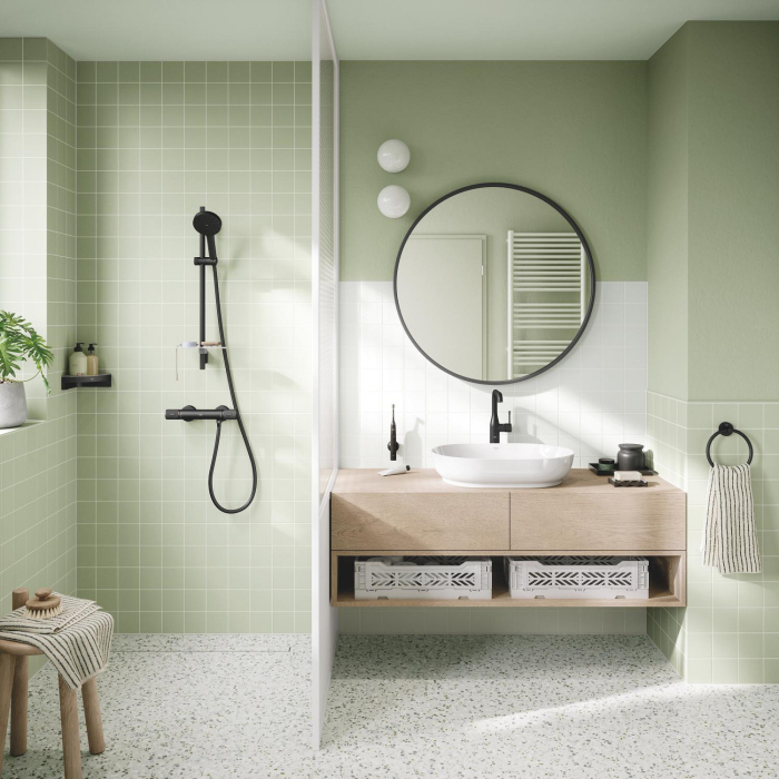 Lavoar Grohe 103563SH00, Essence, pe blat, 60 x 40 cm, fara preaplin, AquaCEramic, HyperClean, alb [21]
