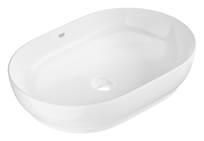 Lavoar Grohe 103563SH00, Essence, pe blat, 60 x 40 cm, fara preaplin, AquaCEramic, HyperClean, alb [2]