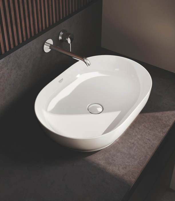 Lavoar Grohe 103563SH00, Essence, pe blat, 60 x 40 cm, fara preaplin, AquaCEramic, HyperClean, alb [17]