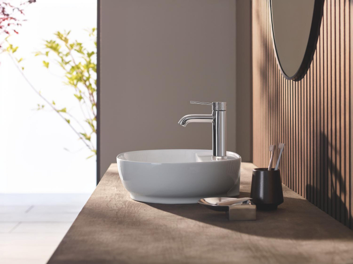 Lavoar Grohe 103566SH00, Essence, pe blat, 50 x 40 cm, cu preaplin, AquaCEramic, HyperClean, alb [13]