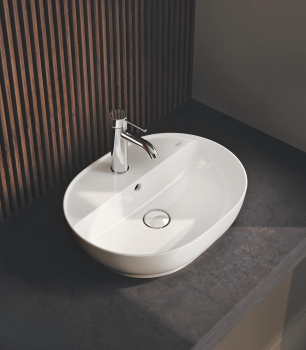 Lavoar Grohe 103566SH00, Essence, pe blat, 50 x 40 cm, cu preaplin, AquaCEramic, HyperClean, alb [32]