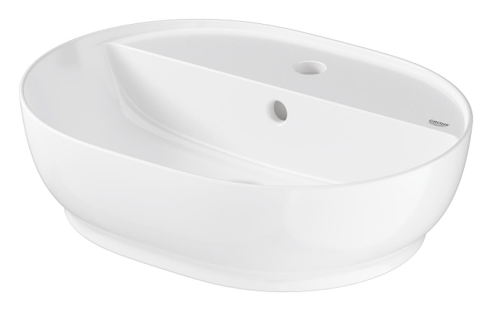 Lavoar Grohe 103566SH00, Essence, pe blat, 50 x 40 cm, cu preaplin, AquaCEramic, HyperClean, alb [6]