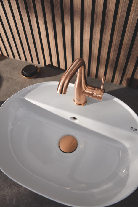 Lavoar Grohe 103566SH00, Essence, pe blat, 50 x 40 cm, cu preaplin, AquaCEramic, HyperClean, alb [17]
