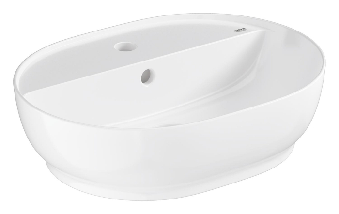Lavoar Grohe 103566SH00, Essence, pe blat, 50 x 40 cm, cu preaplin, AquaCEramic, HyperClean, alb [2]