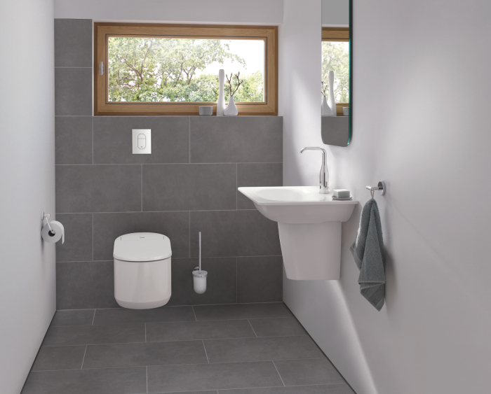 Lavoar Grohe 3956400H, Essence, 700 x 485 mm, montare pe perete, preaplin, anti-aderent, anti-bacterian [9]
