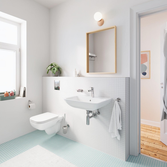 Lavoar Grohe 39808000, 139 mm, 448 mm, 35 mm, 600 mm, 1 cuve, 1 nr orificii baterie, pe perete, ceramica sanitara, Alb [15]