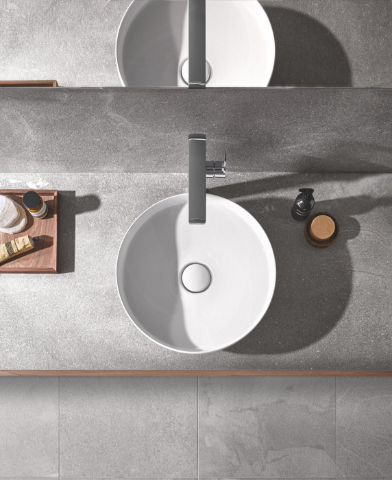 Lavoar Grohe 3995800H, Spa Airio, montare pe blat, 450 x 450 mm, slim, porcelan, alb [13]