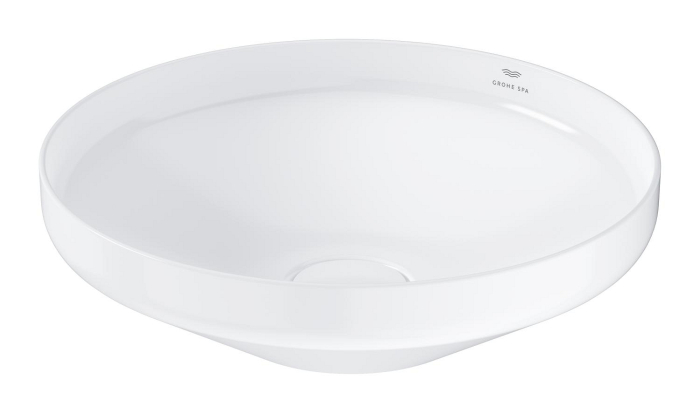Lavoar Grohe 3995800H, Spa Airio, montare pe blat, 450 x 450 mm, slim, porcelan, alb [5]