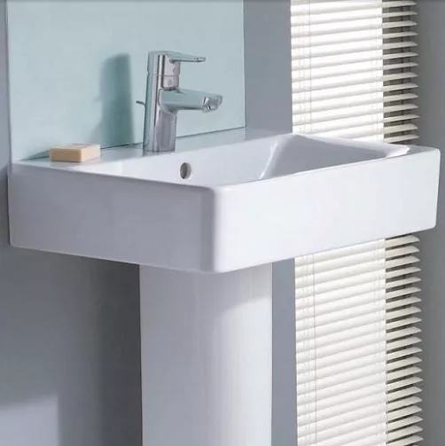 Lavoar Ideal Standard Connect Cube, montare pe perete, 500 x 460 mm, alb, E788401 [4]