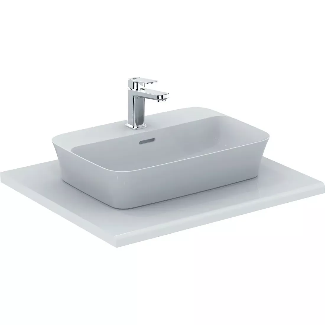 Lavoar Ideal Standard Ipalyss, pe blat, 550 x 380 mm, alb, E139301 [2]