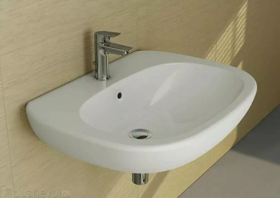 Lavoar Ideal Standard Tesi, montare pe perete, 700 x 530 mm, alb, T351201 [4]