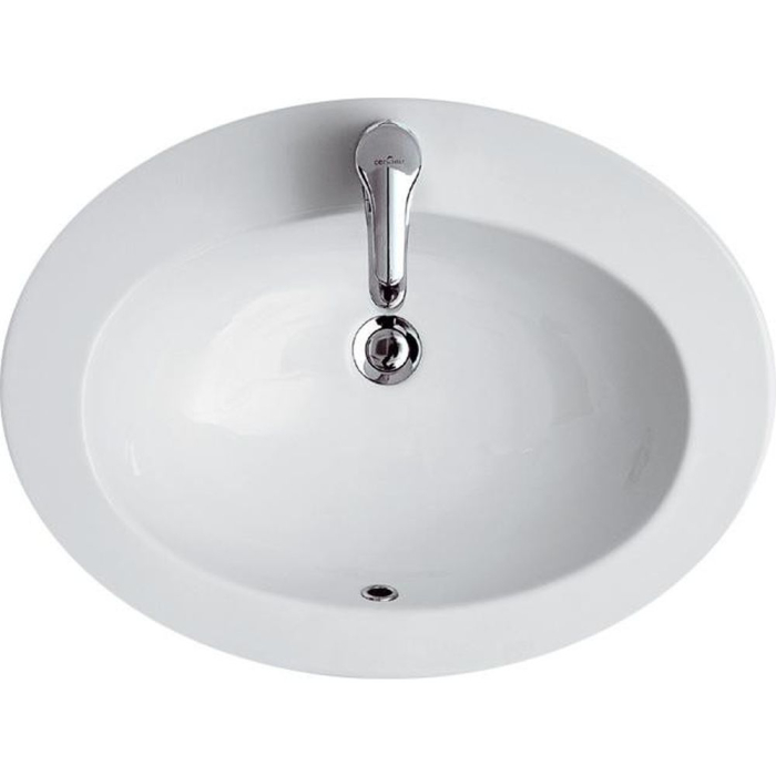 Lavoar incastrat alb 63 cm, oval, Cersanit Gamma [2]