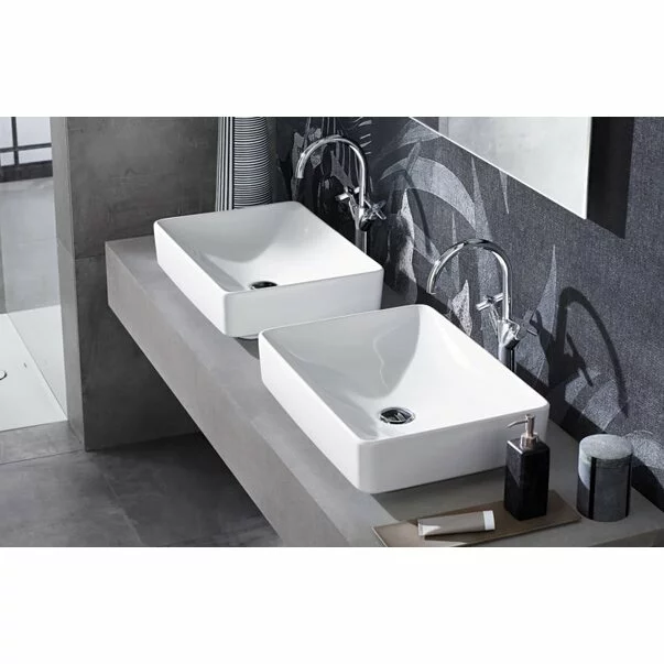 Lavoar incastrat Geberit Variform dreptunghiular cu preaplin 55x40 cm [4]