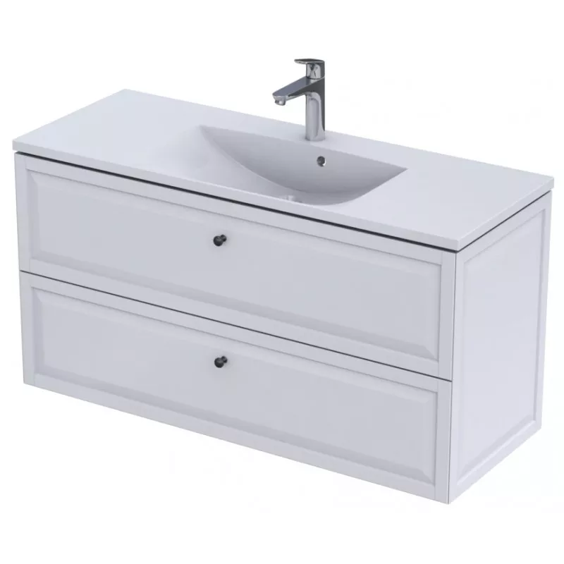 Lavoar Oristo Amelia UME-AM-120-92-C, 1200 x 460 mm, montare pe masca, preaplin, marmura compozita, alb [4]