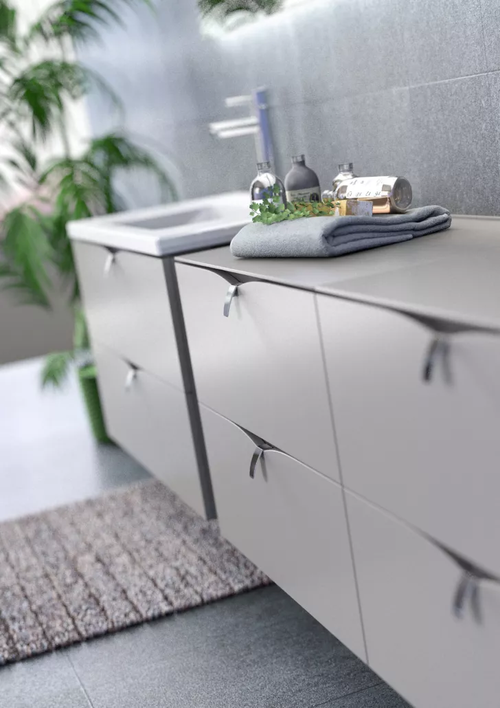 Lavoar Oristo Amelia UME-AM-120-92-D, 1200 x 460 mm, montare pe masca, 2 cuve, preaplin, marmura compozita, alb [4]