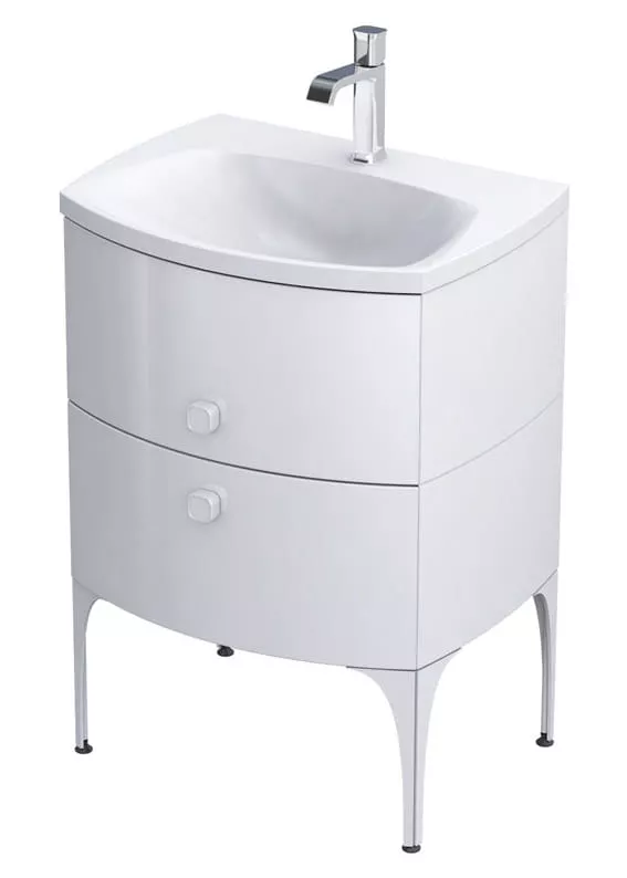 Lavoar Oristo Louis, pe mobilier, 62 x 48 cm, alb, UME-LU-62-92 [2]