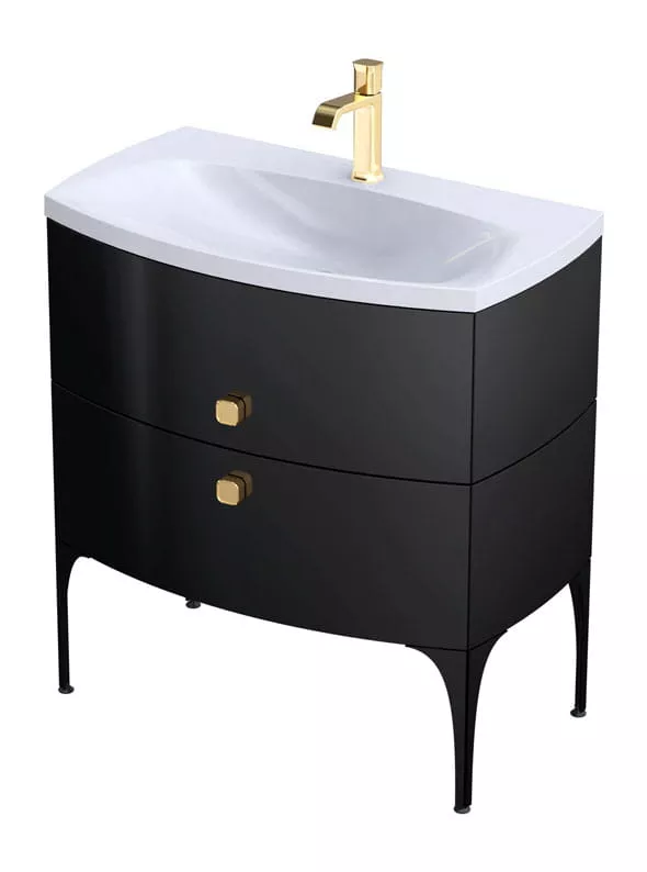 Lavoar Oristo Louis, pe mobilier, 82 x 48 cm, alb, UME-LU-82-92 [3]