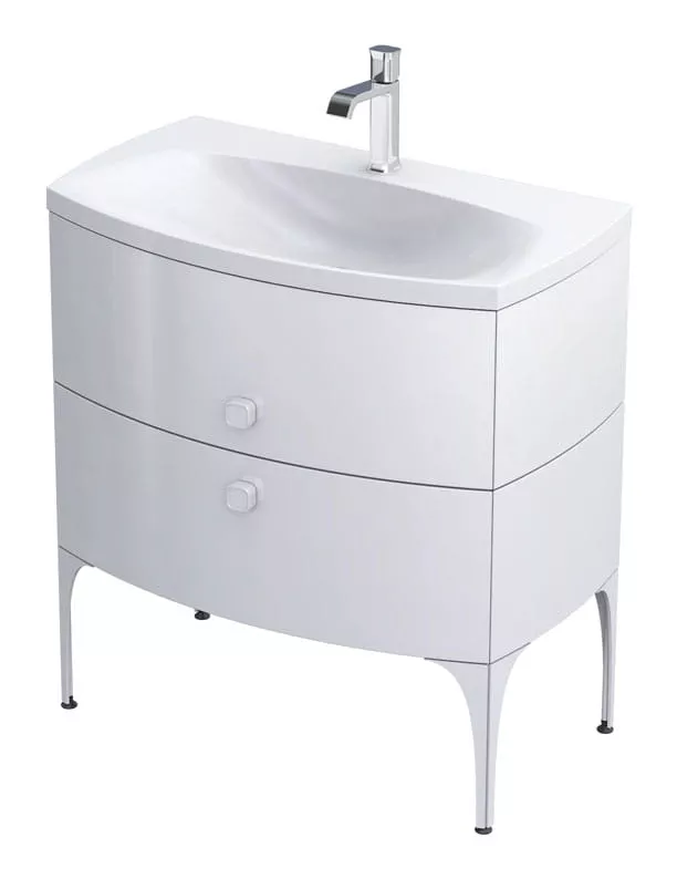 Lavoar Oristo Louis, pe mobilier, 82 x 48 cm, alb, UME-LU-82-92 [2]