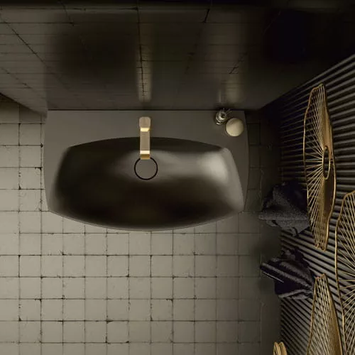 Lavoar Oristo Louis, pe mobilier, 82 x 48 cm, mat, negru, UME-LU-82-94 [6]