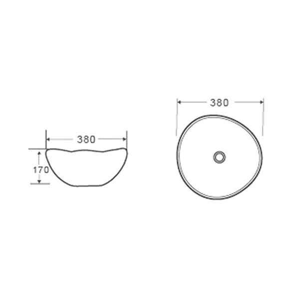 Lavoar pe blat alb Fluminia Aloe-39 38.5 cm [5]