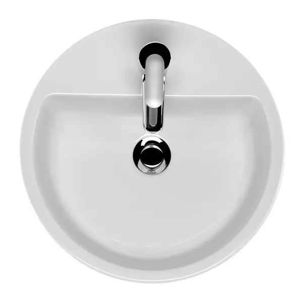 Lavoar pe blat Cersanit Caspia Ring alb lucios 44 cm [2]