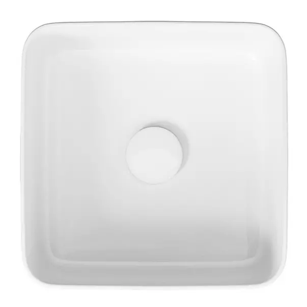 Lavoar pe blat Cersanit Crea alb lucios 35 cm [4]