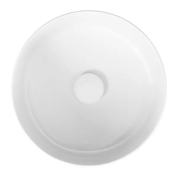 Lavoar pe blat Cersanit Crea alb lucios 38 cm [6]