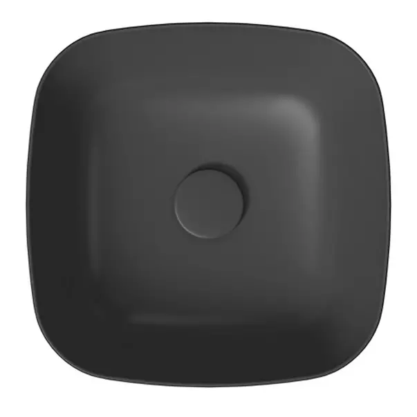 Lavoar pe blat Cersanit Larga antracit mat 38 cm [4]