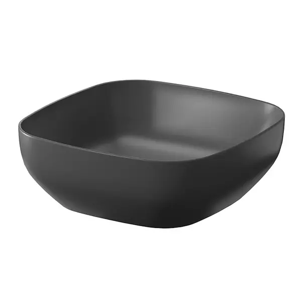 Lavoar pe blat Cersanit Larga antracit mat 38 cm [1]