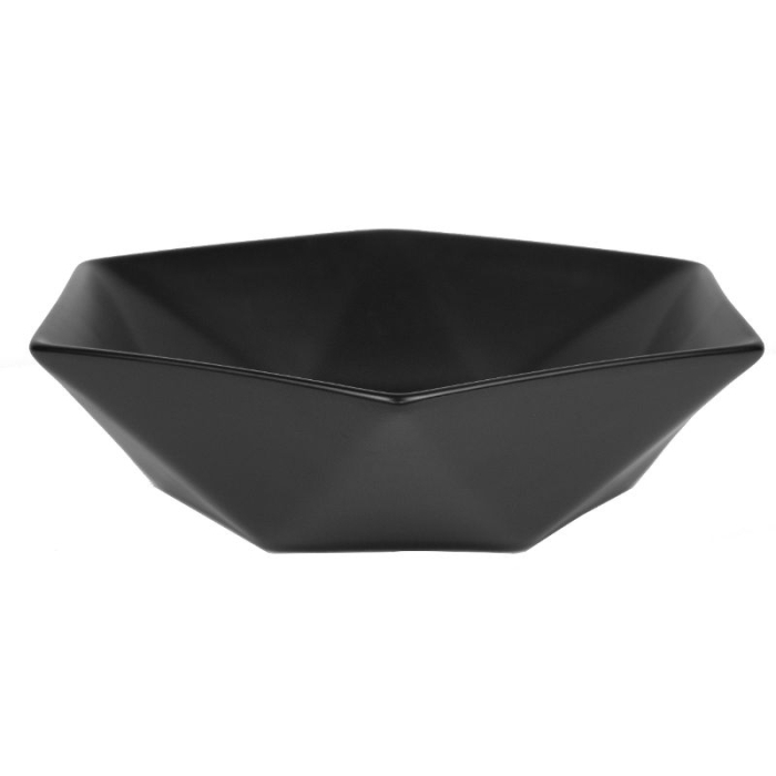 Lavoar pe blat Fluminia, Black Diamond, 49 x 49 cm, negru mat [4]