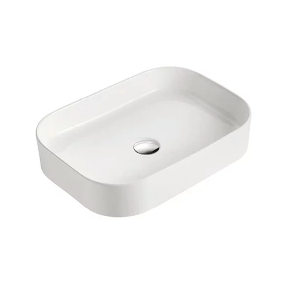 Lavoar pe blat Fluminia Capri alb 55 cm [1]