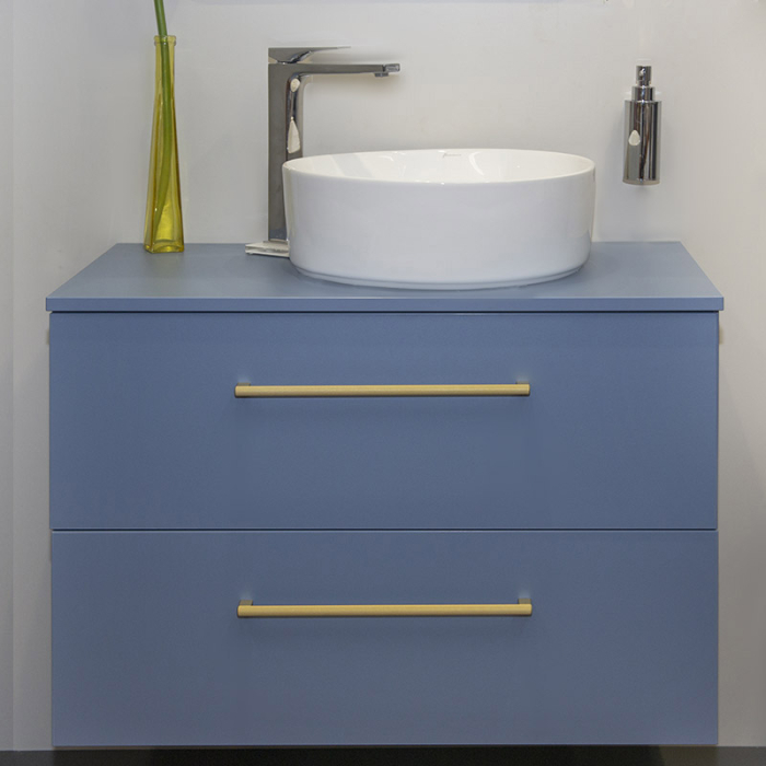 Lavoar pe blat, Fluminia, Crystal, rotund, 40 x 40 cm, alb [6]