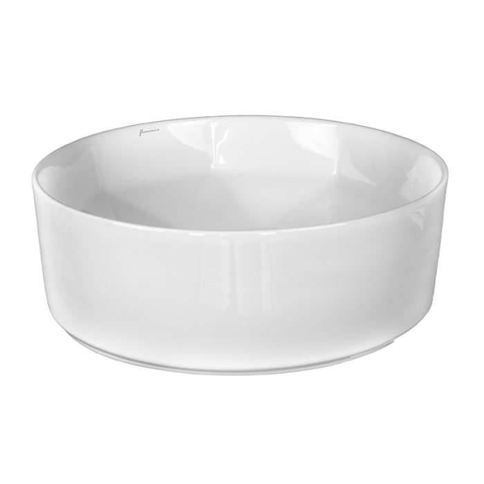 Lavoar pe blat, Fluminia, Crystal, rotund, 40 x 40 cm, alb [4]