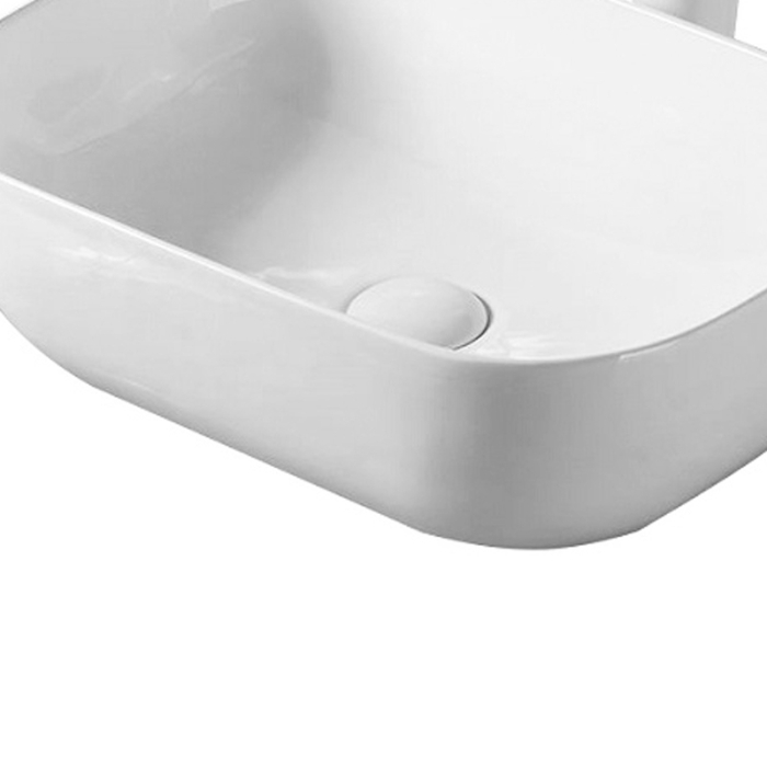 Lavoar pe blat Fluminia, Fides, dreptunghiular, 48.5 x 39.5 cm, alb [2]