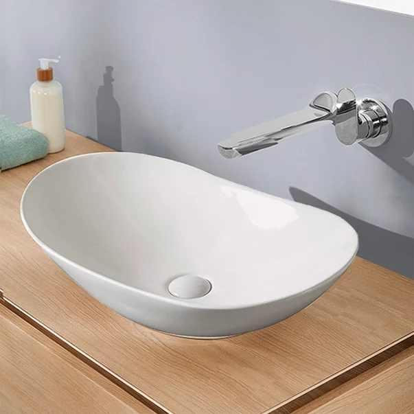 Lavoar pe blat Fluminia My Life alb 61 cm [2]