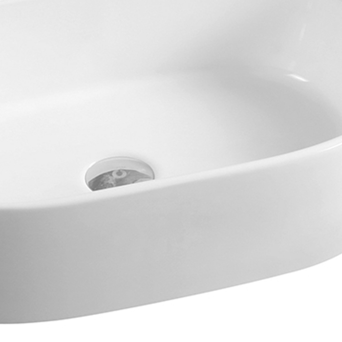 Lavoar pe blat Fluminia, Tisa, 56 x 35 cm, alb [2]