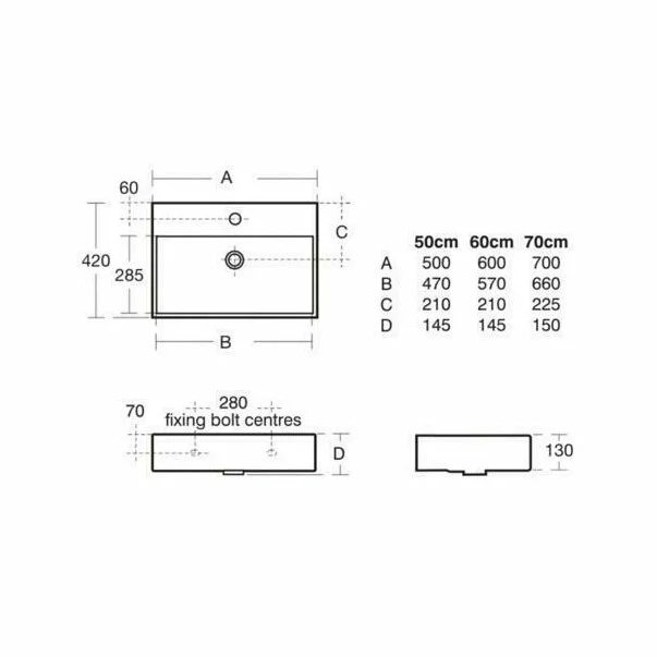 Lavoar pe blat Ideal Standard Strada 50x42 cm [3]