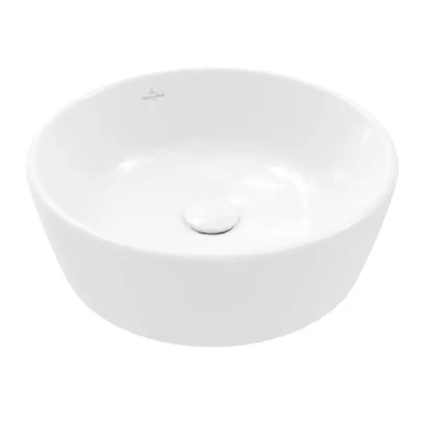 Lavoar pe blat Villeroy&Boch Architectura rotund finisaj alb lucios 45 cm [2]