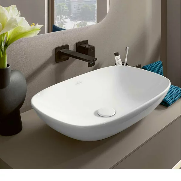 Lavoar pe blat Villeroy&Boch Loop&Friends dreptunghiular alb 62 cm [4]
