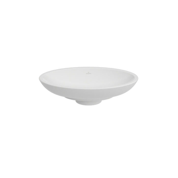Lavoar pe blat Villeroy & Boch, Loop & Friends, oval, 63 cm, cu preaplin, alb [6]