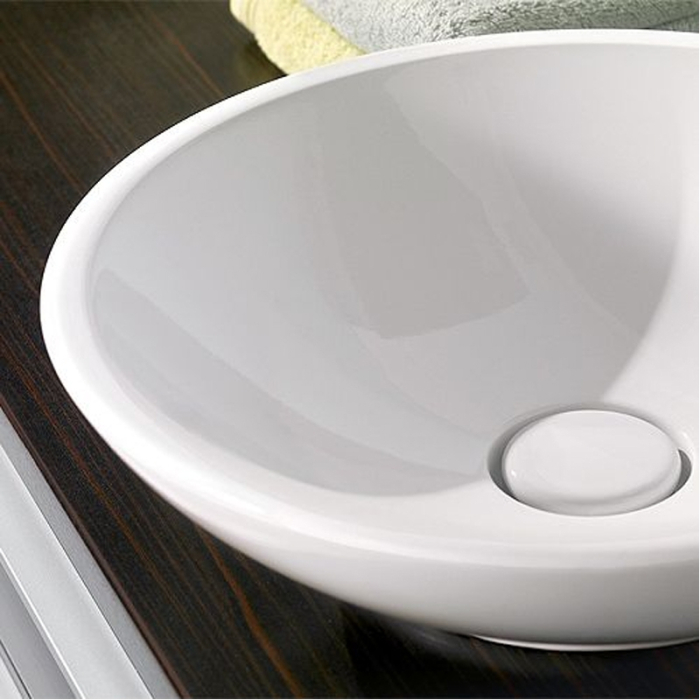Lavoar pe blat Villeroy & Boch, Loop & Friends, rotund, 43 cm, alb [4]