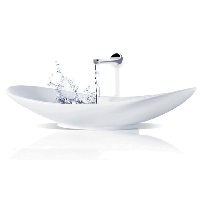 Lavoar pe blat Villeroy & Boch, My Nature, CeramicPlus, 81 cm, alb [6]