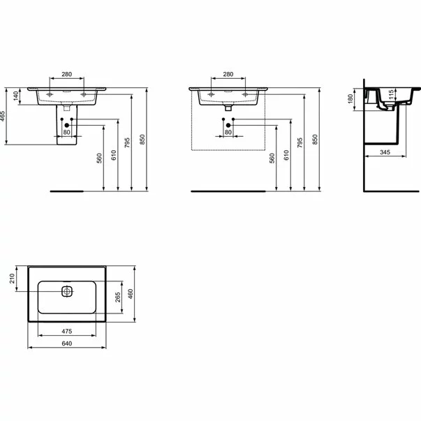Lavoar pe mobilier Ideal Standard Strada II 64 cm [3]