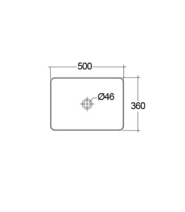 Lavoar Rak Feeling HAR105505A, 500 x 360 mm, montare pe blat, ceramica sanitara, lucios, bej [3]