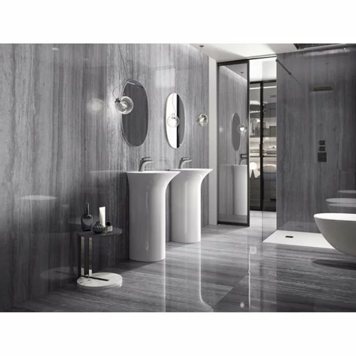 Lavoar stativ Rak, Sensation, fără orificiu pentru baterie, alb, 55 x 46 cm [3]