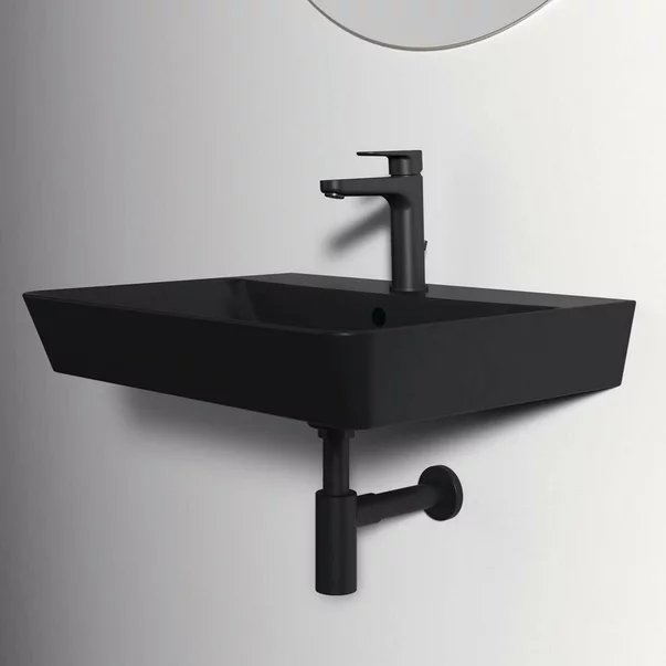 Lavoar suspendat Ideal Standard Connect Air Cube 60x46 cm negru mat [6]